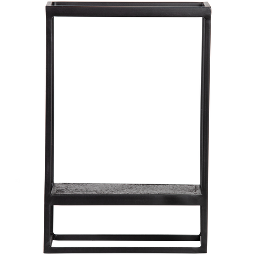 WOOOD wandrek verticaal buiten Febe - Metaal - Zwart - 60x40x20 - vtwonen shop