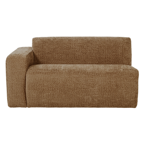 WOOOD 1,5-zits bank arm links Mojo Base - Wollig - Honinggeel - 74x145x97