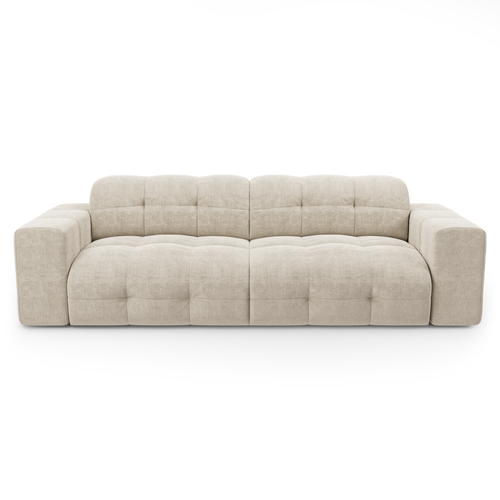 Sia Home - Sofa MAEL - Fluweel - Crème - 230cm - vtwonen shop