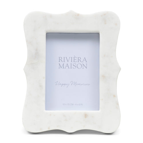 Rivièra Maison Vitriani Photo Frame 10x15 - Marmer, Glas - Wit - vtwonen shop