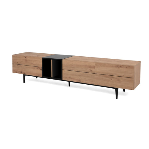 Calicosy - TV-meubel 3 deuren 2 nissen L195 cm - Nola - 37x195x48 cm