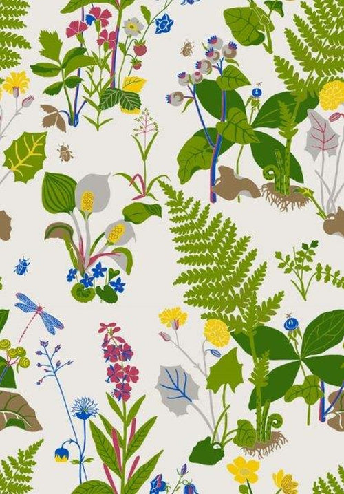 Borastapeter behang bladeren groen - 53 cm x 10.05 m - 660717