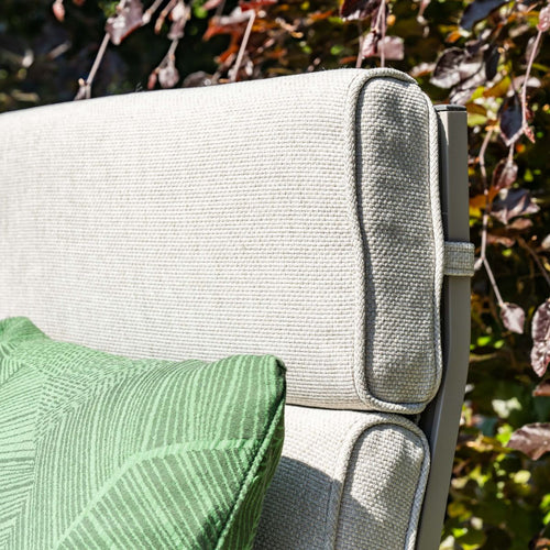 Garden Impressionsloungestoelen Lora taupe - Lucas bijzettafel Ø50 cm