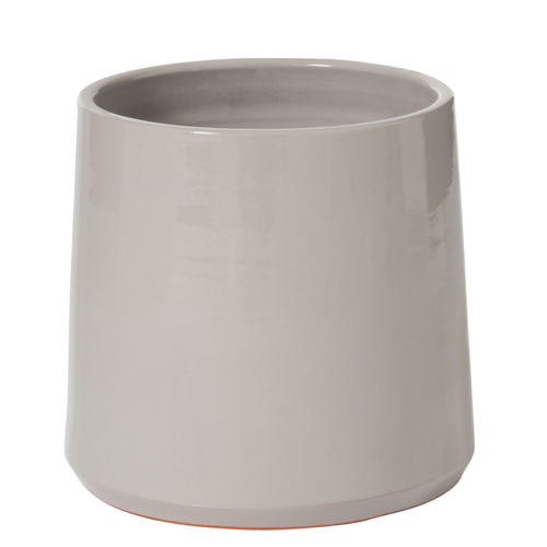 J-Line bloempot Rond - keramiek - grijs - medium - Ø 23 cm - vtwonen shop