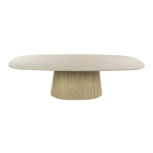 Giga Meubel Salontafel Centro Travertin – 3D Keramiek – 135x70x42 cm