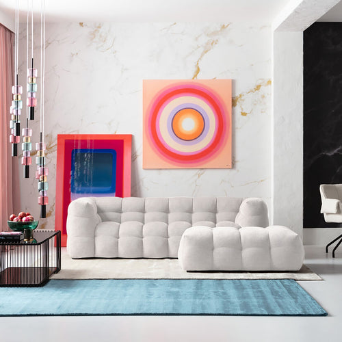 Kare Design Kruk Salamanca rechthoek creme