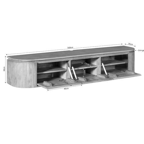 Starfurn - Tv meubel Excellent - Bruin - 35x160x30 cm