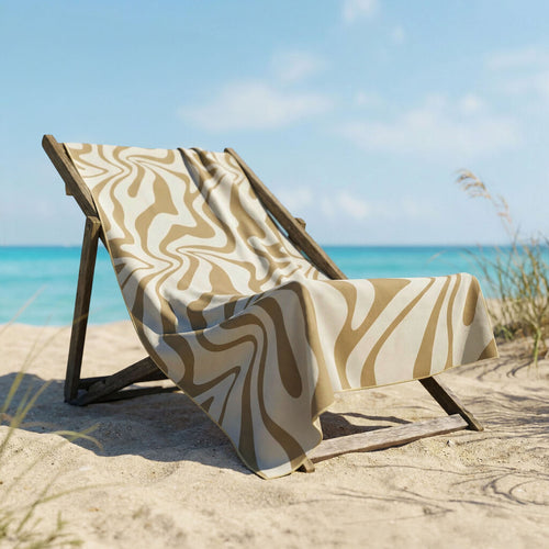 Byrklund - Strandlaken Sunset Swirl - 90x180 cm - Zand