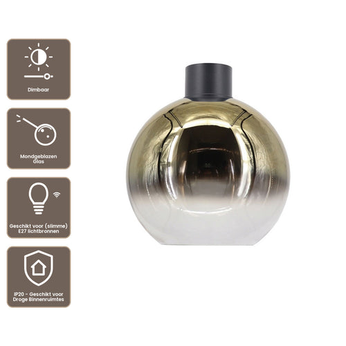 Artdelight Plafondlamp Rosario 30 - Goud