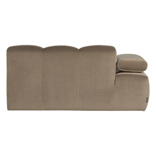 WOOOD 1,5-zits bank arm links Mojo - Velvet - Khaki - 74x164x97