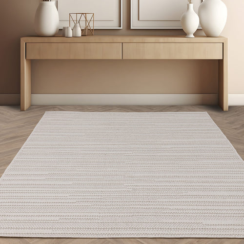 Vloerkleed Easy Living Camber Stripe Ivory 80x150 cm - vtwonen shop