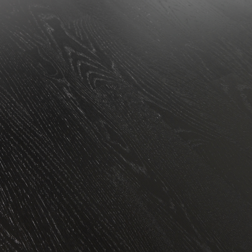 WOOOD eettafel ovaal met h-poot Arthur - Eikenhout - Zwart - 75x220x90 - vtwonen shop