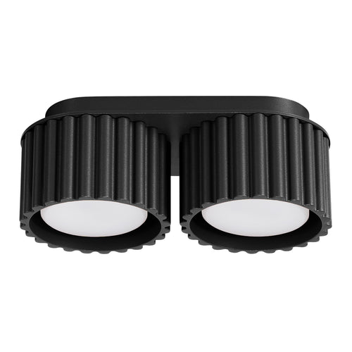 Sollux Lighting Plafondlamp AURA 2 zwart Gx53 - 21x10x12cm