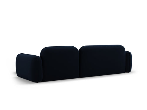 Cosmopolitan Design Modulaire hoekbank rechts Sydney 4-zits, flueel, koningsblauw - 165x275x70cm