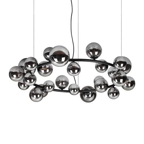 Ideal Lux PERLAGE Bolvormige hanglamp voor plafond, rookkleurig, 25x G9