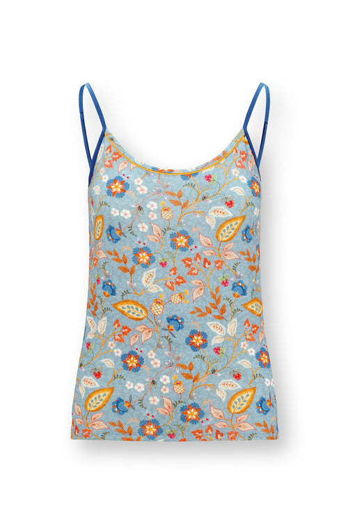 Pip Studio - Selina Pyjama Top - Dames - Querida - Blauw - XL - vtwonen shop