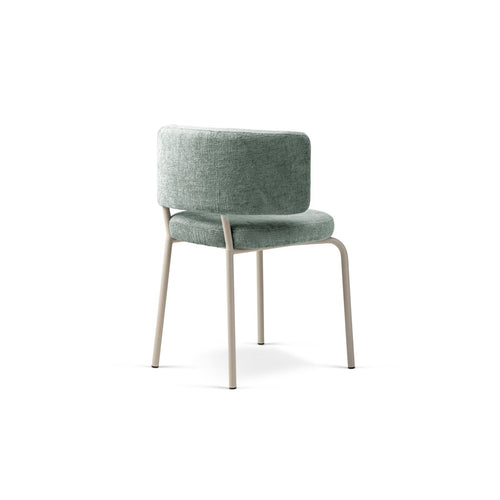 Set van 2 stoelen Dora chenille lichtblauw - 57x58x75cm