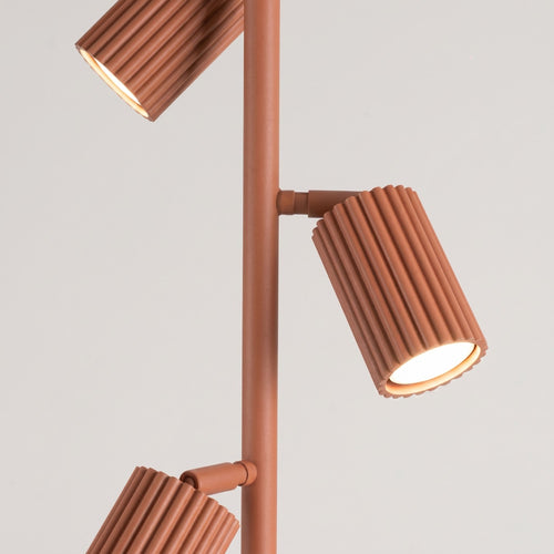 Sollux Lighting Vloerlamp KARBON 3 rode oker - 30x30x155cm