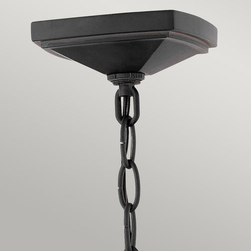 Elstead Hinkley Alford Outdoor hanglamp museum zwart, IP44