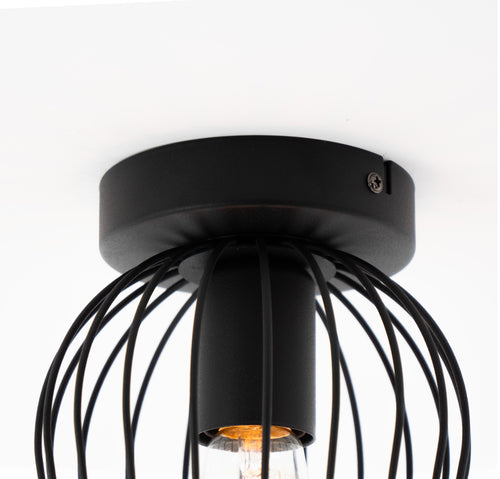 EGLO plafondlamp Newtown - e27 - staal - zwart