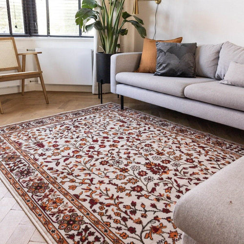 Interieur05 Vintage Vloerkleed Nazly Creme/Oranje