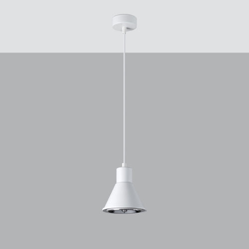 Sollux Lighting Hanglamp TALEJA 1 wit [ES111] - 14x14x120cm