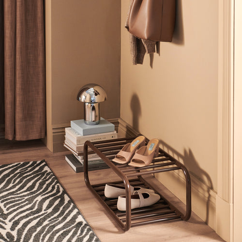Spinder Design schoenenrek Retro Schoenenrek - Chocolate Brown - 4 paar schoenen - vtwonen shop