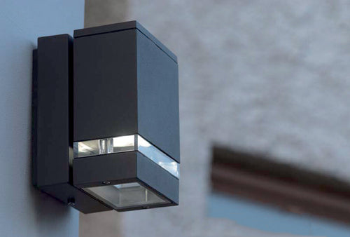 Elstead Jannik - LED 2 Lichts Buiten Wandlamp Grafiet IP44