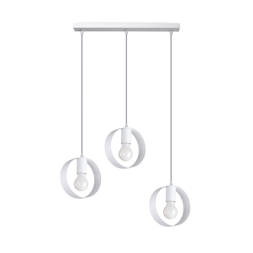 Sollux Lighting Hanglamp TITRAN 3 biała - 56x5x110cm