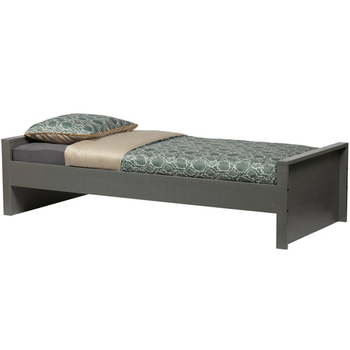 WOOOD bed incl. bedlade/lattenrol Morris - Grenen - Leem - 90x200 - vtwonen shop