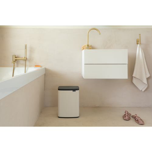 Brabantia Bo Afvalemmer, 12 liter - Soft Beige