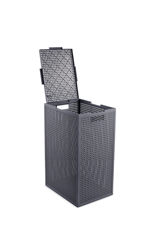 Curver Kaya Wasmand met deksel - 60L - Antraciet