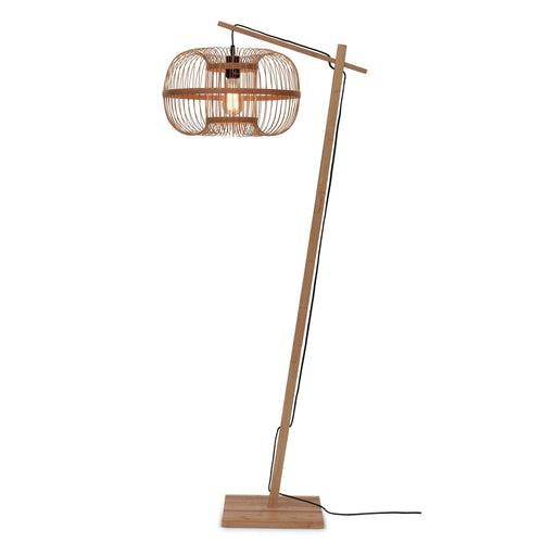 GOOD&MOJO vloerlamp Hokkaido - bruin - Ø38cm - vtwonen shop