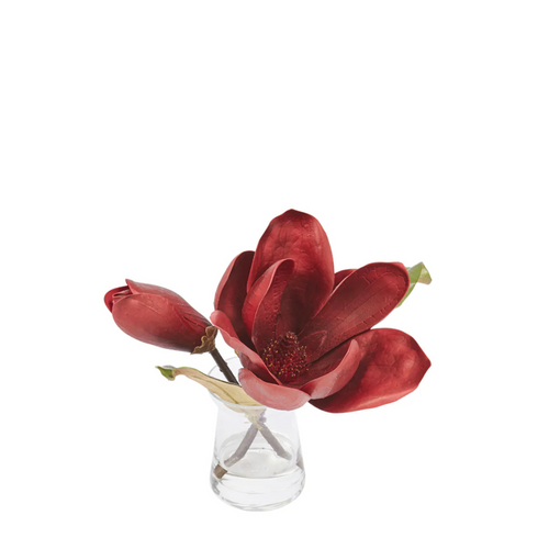 Sia Deco - Magnolia in water illusie - Rood - Polyester - H22 - vtwonen shop