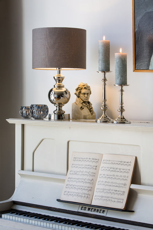 Light & Living lampvoet  - zilver - 15x15x40 cm