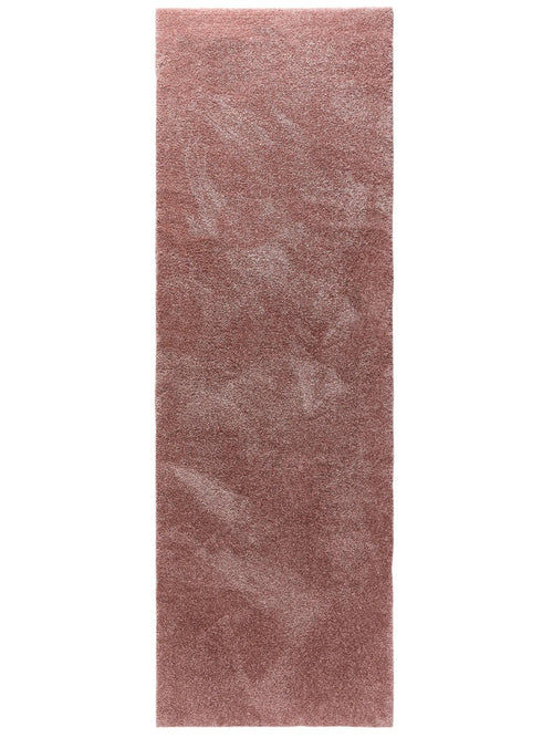 benuta wasbaar shaggy loper Melvin - roze - 80x250 cm