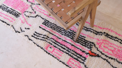 AFK Living vloerkleed Berber - handgemaakt - Wol - 80 x 240 cm
