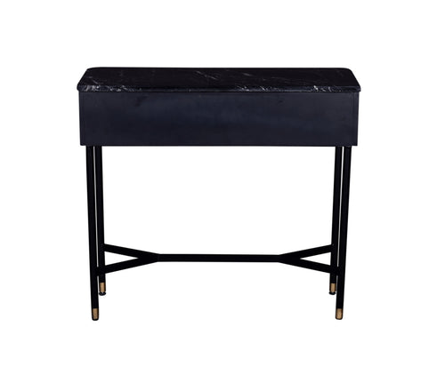 Giga Meubel Halkastje - Zwart Marmer - 90x33x80cm