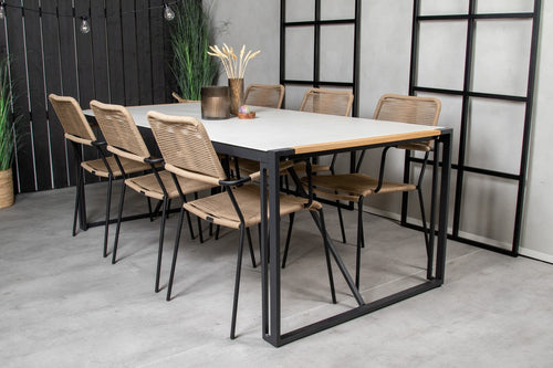 Rebellenclub Tuinstoel Rama - Set van 2 - Bruin - vtwonen shop