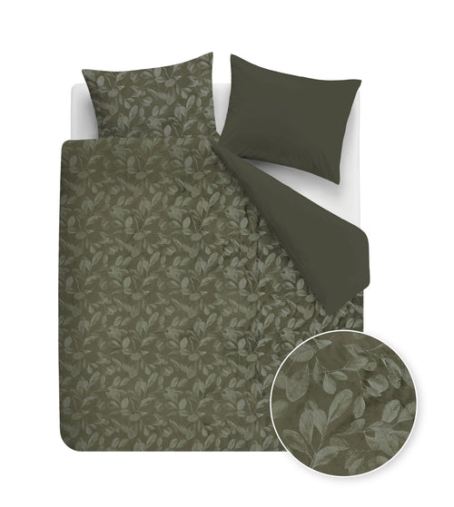 Rivièra Maison Dekbedovertrek Sanu - 260 x 200/220 cm - Olive Green