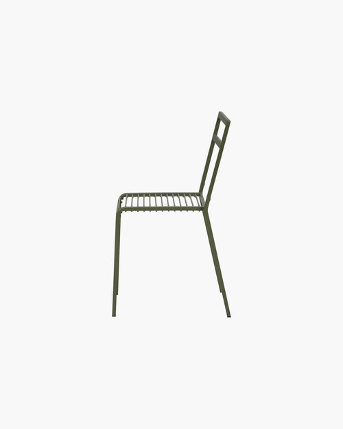 noo.ma Oto Chair - duurzame metalen buitenstoel, Forest Green