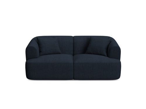Cosmopolitan Design Modulaire bank Campi 2-zits, structurele stof koningsblauw - 90x180x70cm