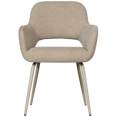 WOOOD eetkamerstoelen Jenny - Polyester - Naturel - Set van 6