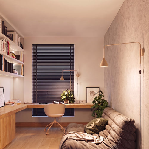 Sollux Lighting Wandlamp NOX taupe - 14x61x30cm