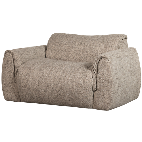 WOOOD loveseat Baggy - Geweven Stof - Bruin Melange - 81x138x101 - vtwonen shop