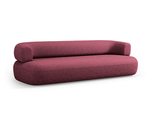 Micadoni Bank Jenny 4-zits, chenille, karmozijnrood - 90x226x73cm