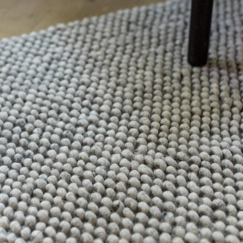 Interieur05 Wollen vloerkleed Lecco licht grijs - 160 x 230 cm