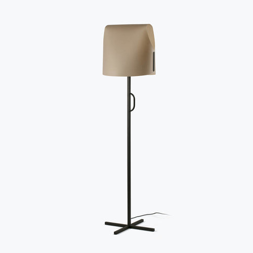 Faro Luang Zwart, camel vloerlamp