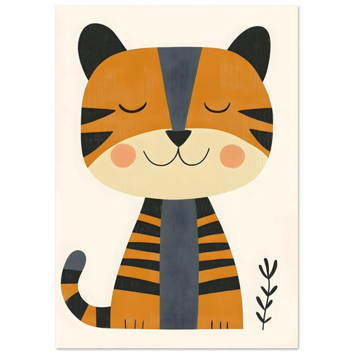 Artfulprints  Kleine tijger   poster A4 21x29.7 cm - vtwonen shop
