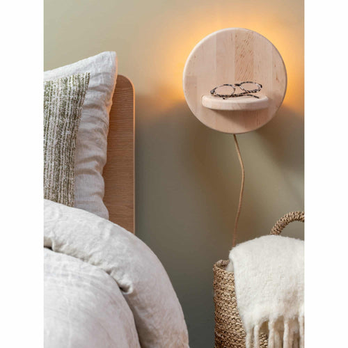 GOOD&MOJO wandlamp Corsica - naturel - Ø18cm